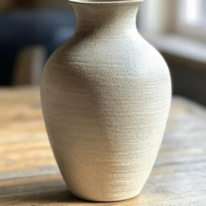 Detal nowoczesnego wazonu dekoracyjnego Home Accently